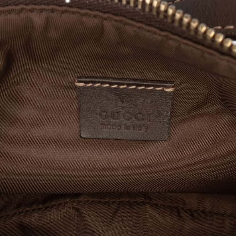Gucci GG Canvas Web Handbag Brown Canvas Good condition - Box View