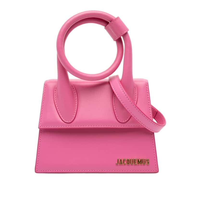 Jacquemus Leather Le Chiquito Noeud Pink Leather Good condition - Front View