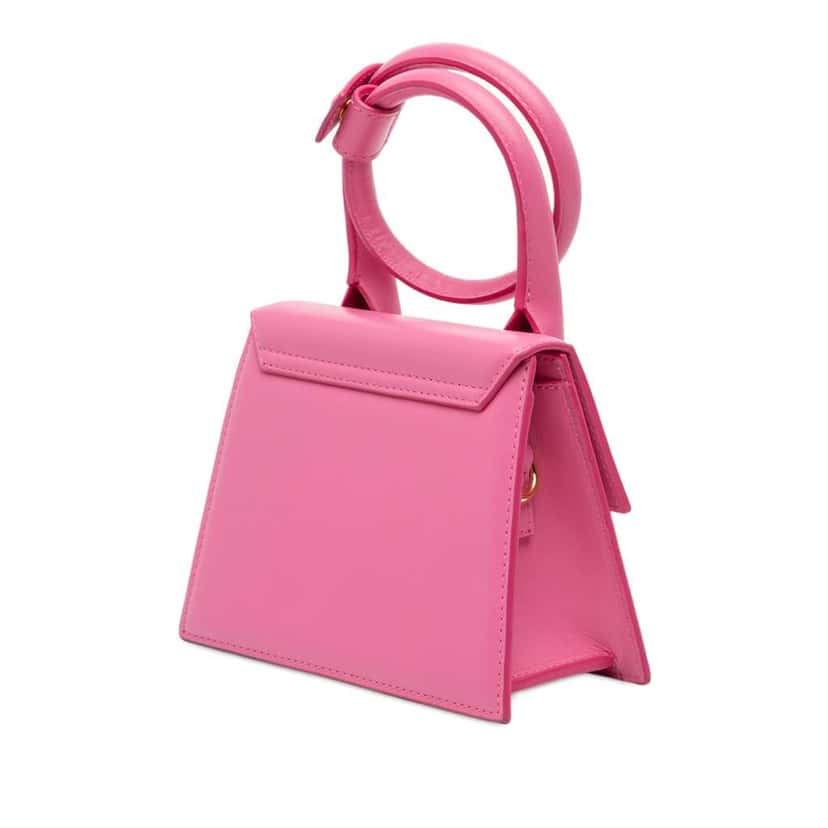 Jacquemus Leather Le Chiquito Noeud Pink Leather Good condition - Back View