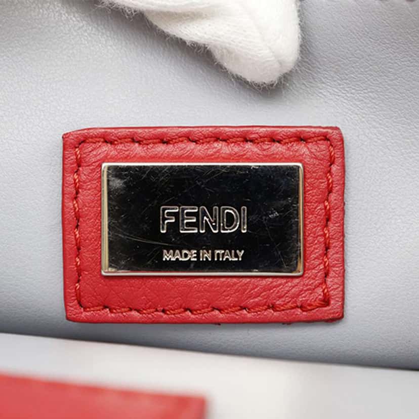Fendi Leather Petite 2Jours Red Leather Very good condition - Box View
