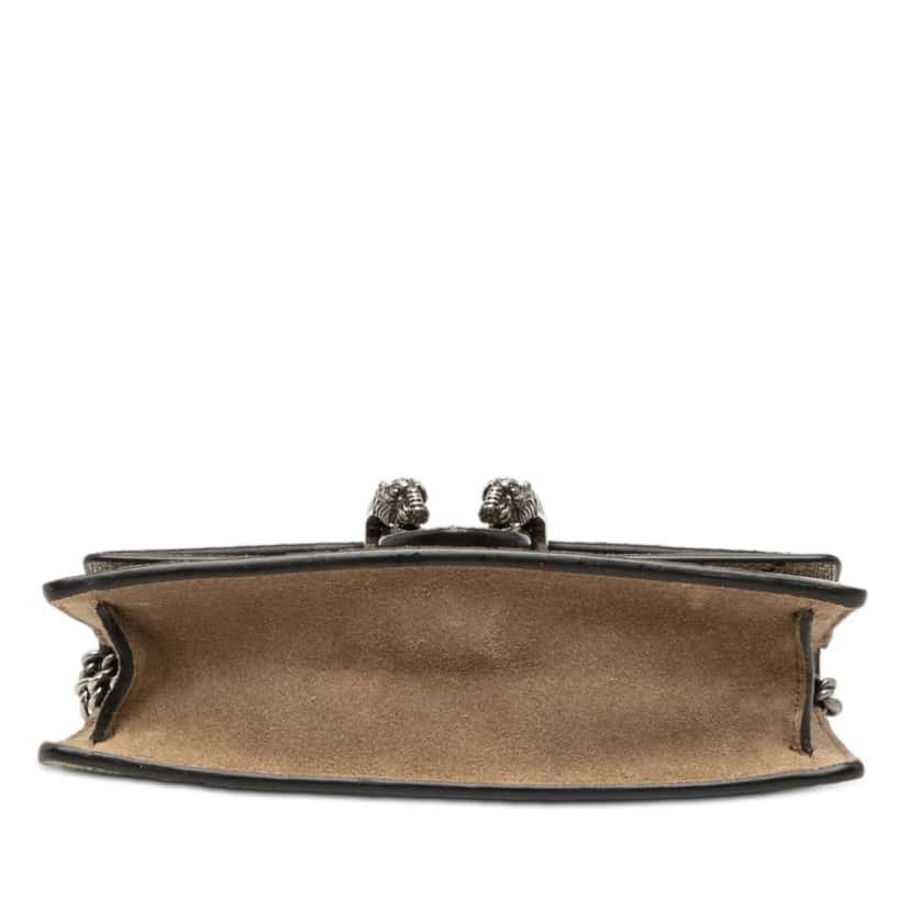 Gucci Mini GG Supreme Dionysus Crossbody Brown Canvas Very good condition - Inside View