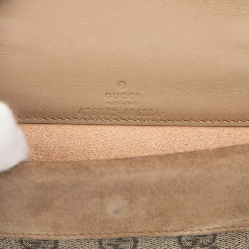 Gucci Mini GG Supreme Dionysus Crossbody Brown Canvas Very good condition - Box View
