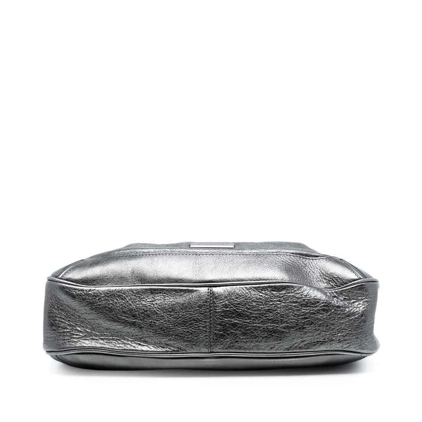 Burberry Metallic Leather Fairby Hobo Grey Leather Very good condition - Inside View