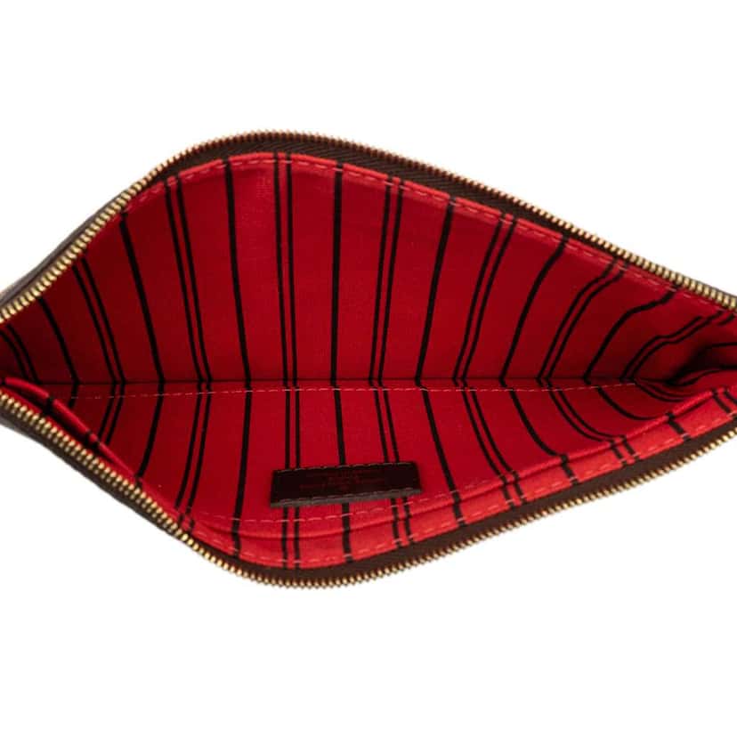 Louis Vuitton Damier Ebene Neverfull MM Pouch Brown Good condition - Model View