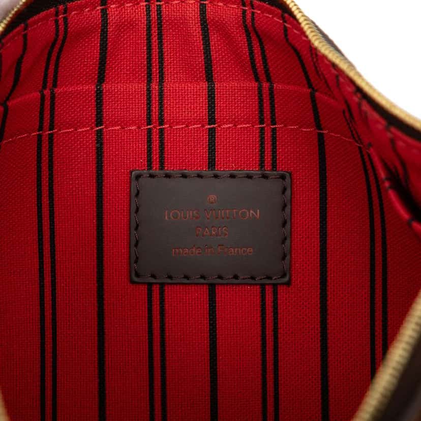 Louis Vuitton Damier Ebene Neverfull MM Pouch Brown Good condition - Box View