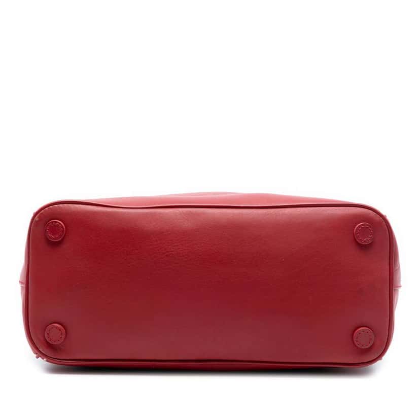 Prada Small City Calf Hand Stitched Galleria Double Zip Satchel Red Leather Very good condition - Inside View