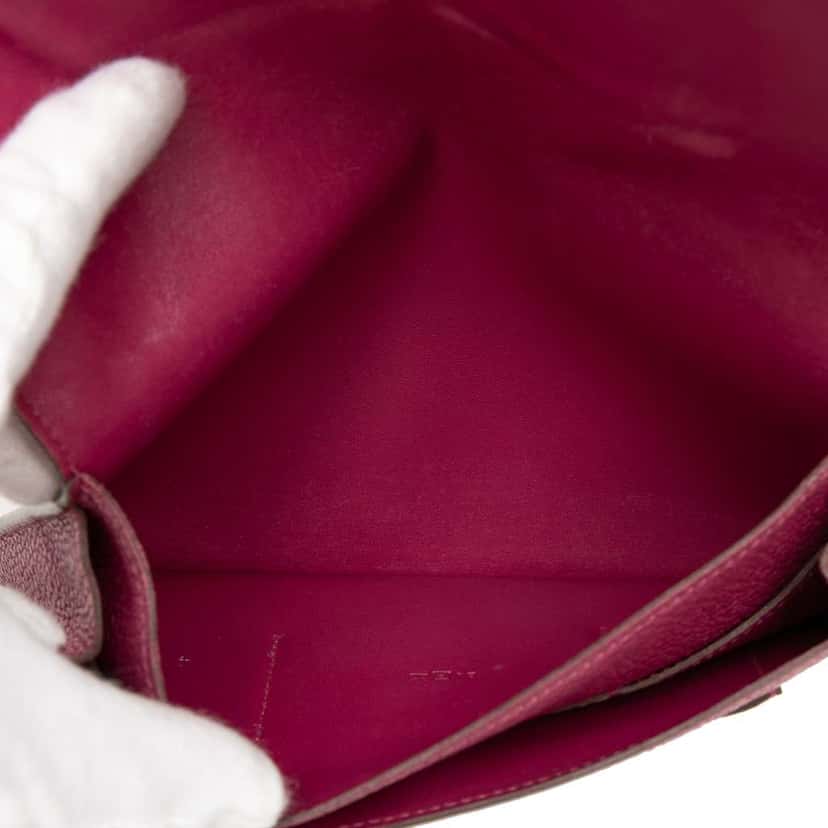 Hermès Togo Dogon Long Wallet Pink Leather Good condition - Box View