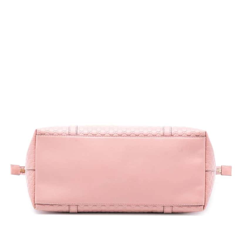 Gucci Large Microguccissima Dome Satchel Pink Leather Very good condition - Inside View