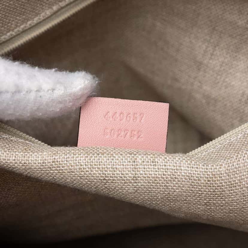 Gucci Large Microguccissima Dome Satchel Pink Leather Very good condition - Box View