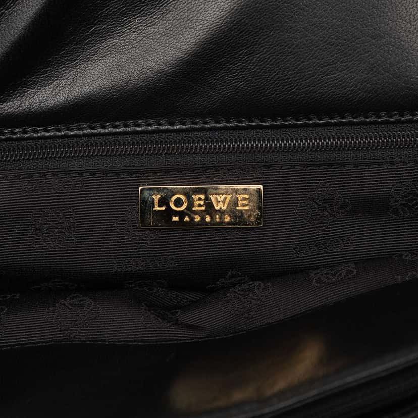 Loewe Nappa Handbag Black Leather Very good condition - Box View