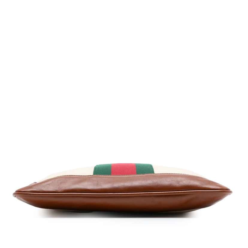 Gucci Canvas Web Satchel Brown Canvas Very good condition - Inside View