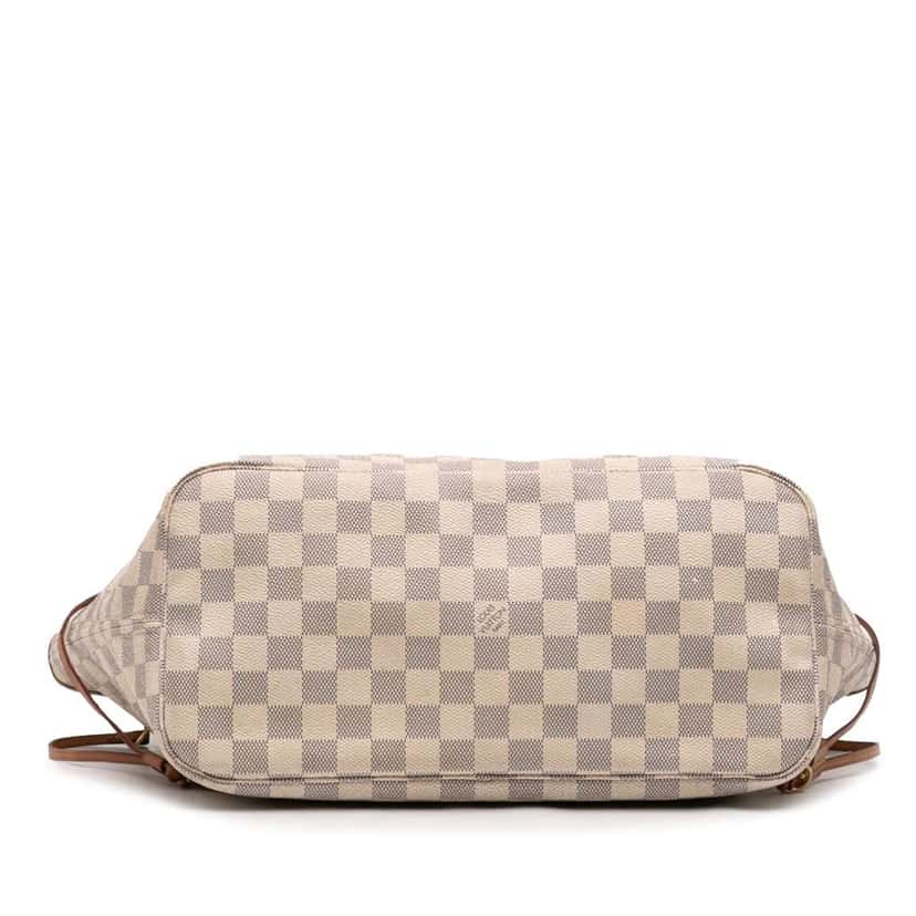 Louis Vuitton Damier Azur Neverfull MM White Good condition - Inside View