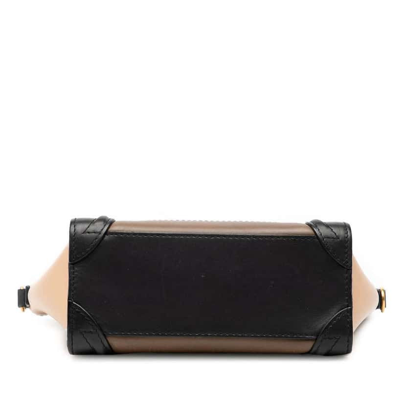 Celine Nano Tricolor Leather Luggage Tote Brown Leather Very good condition - Inside View