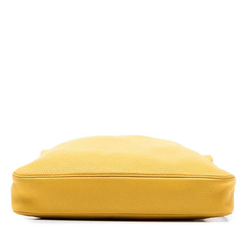 Hermès Clemence Massai PM Yellow Leather Good condition - Inside View