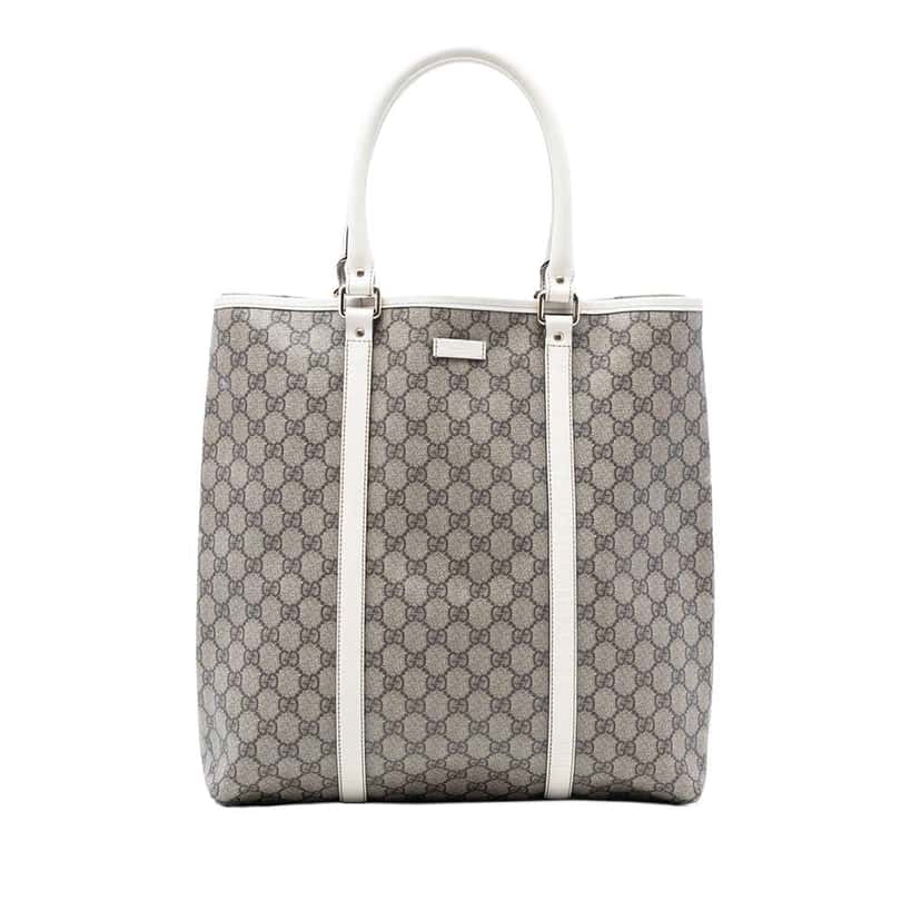 Gucci GG Supreme Joy Vertical Tote Brown Canvas Very good condition - Front View