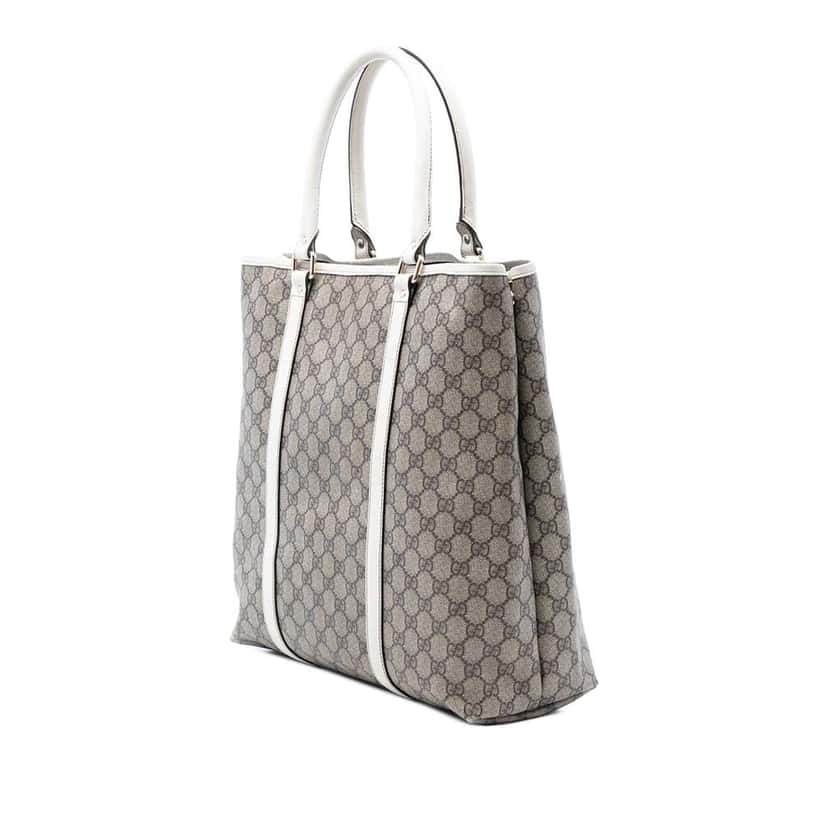Gucci GG Supreme Joy Vertical Tote Brown Canvas Very good condition - Back View