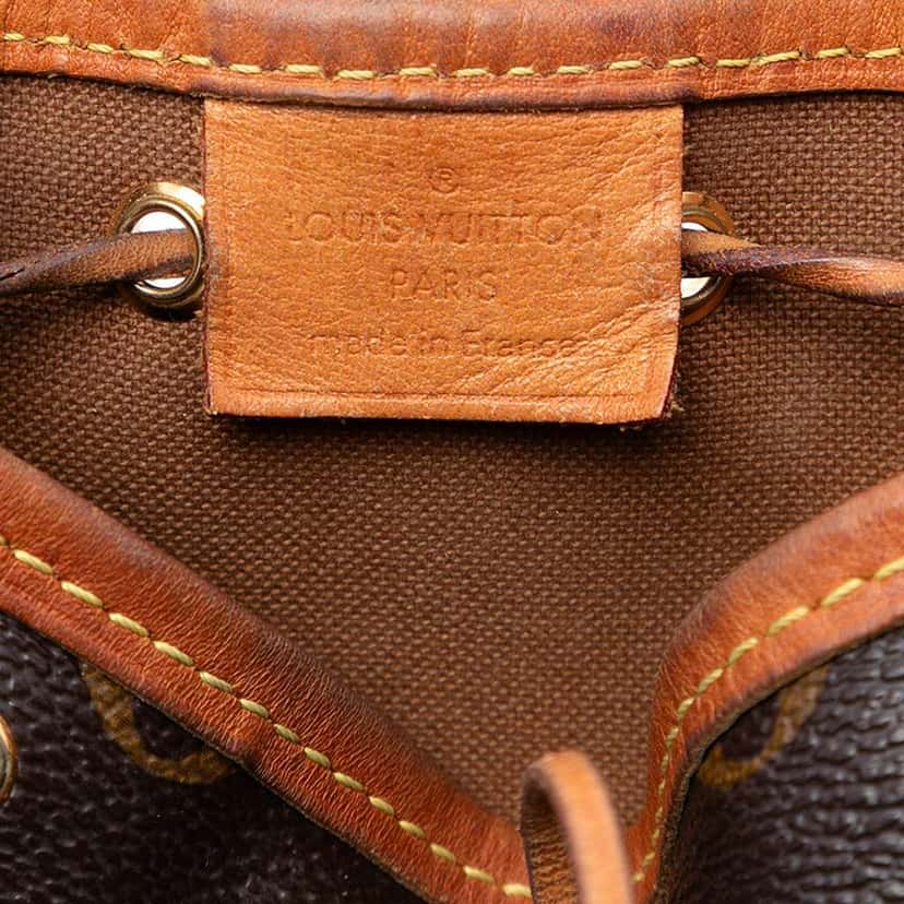 Louis Vuitton Monogram Nano Noe Brown Very good condition - Box View