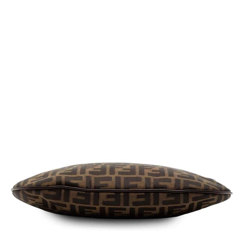 Fendi Zucca Canvas Shoulder Bag Brown Canvas Good condition - Inside View