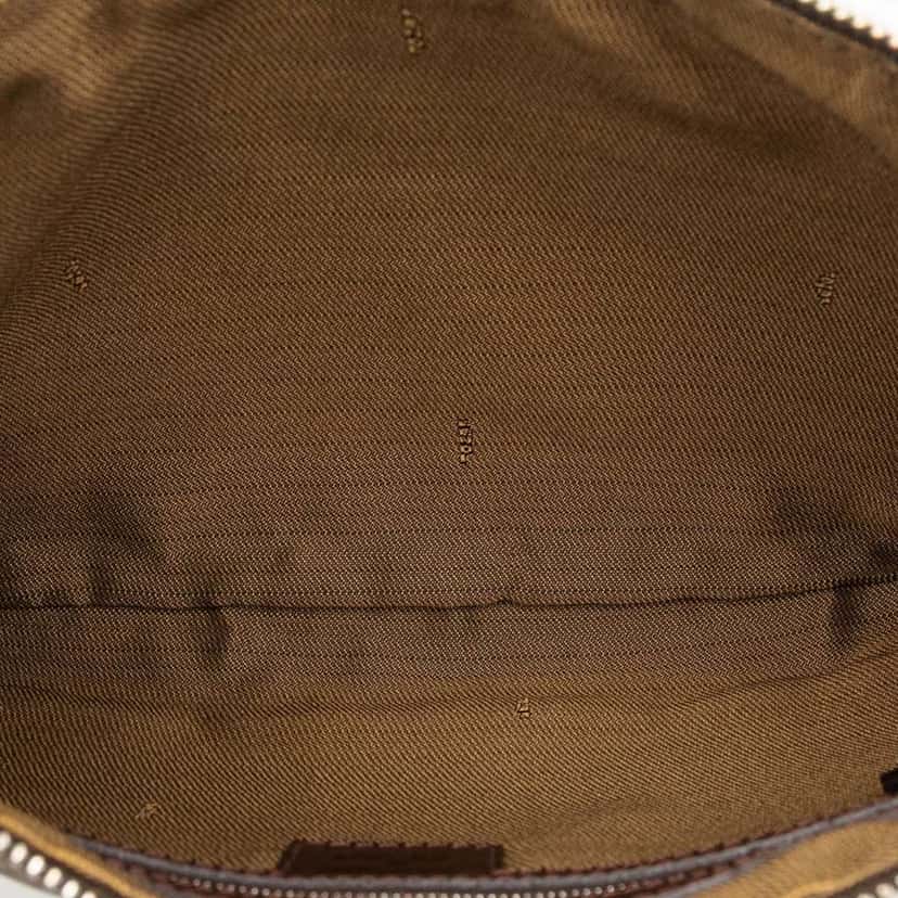 Fendi Zucca Canvas Shoulder Bag Brown Canvas Good condition - Model View