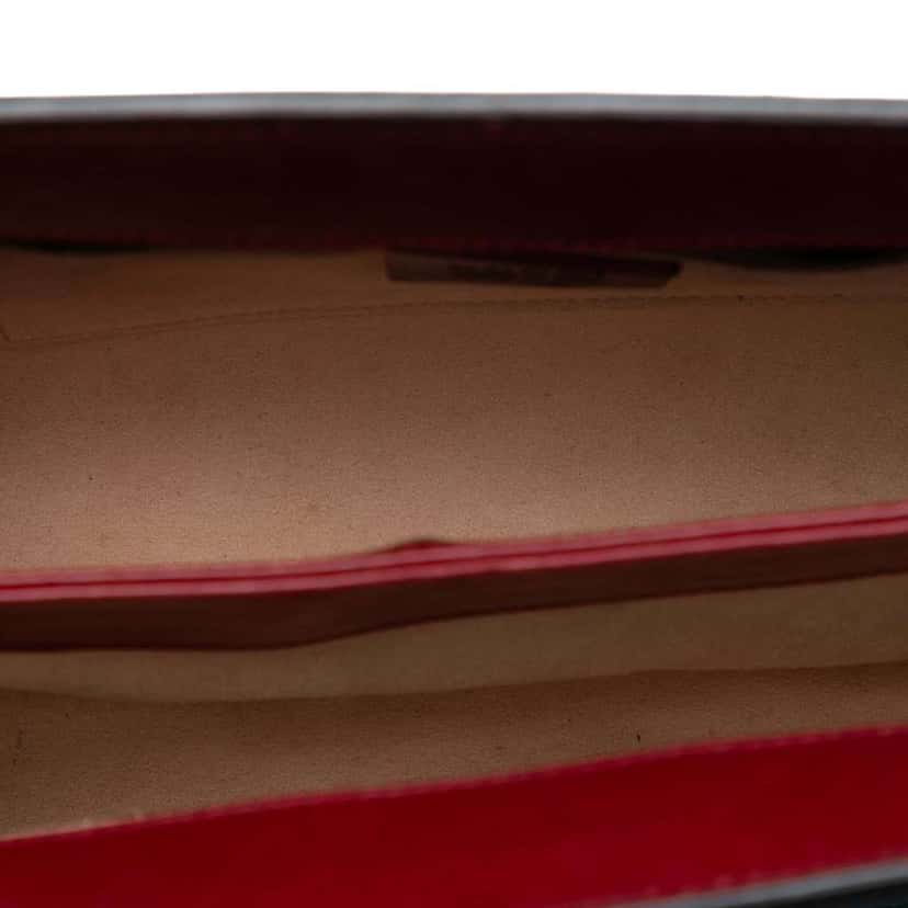 Gucci Small Suede Ophidia Chain Crossbody Blue Leather Very good condition - Model View