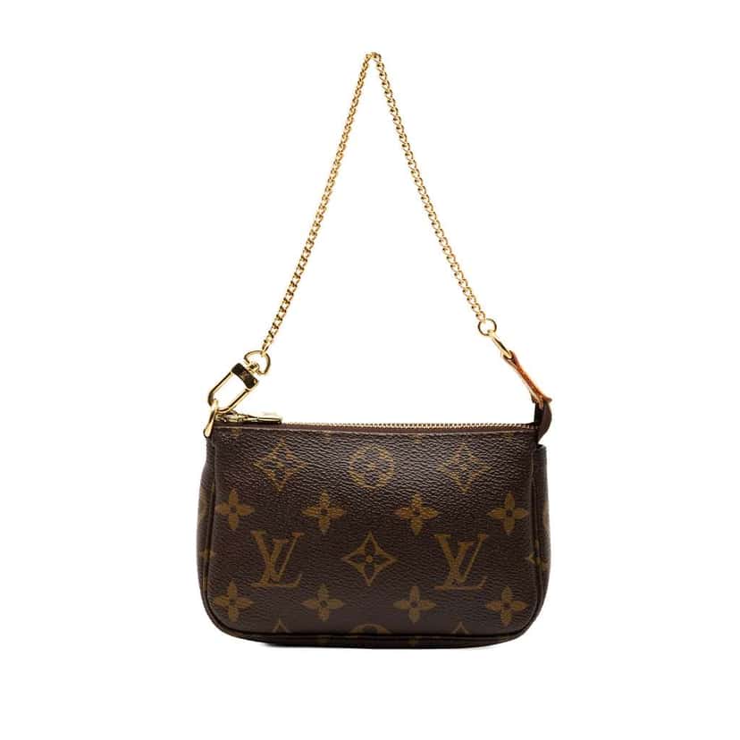Louis Vuitton Monogram Mini Pochette Accessoires Brown Very good condition - Front View
