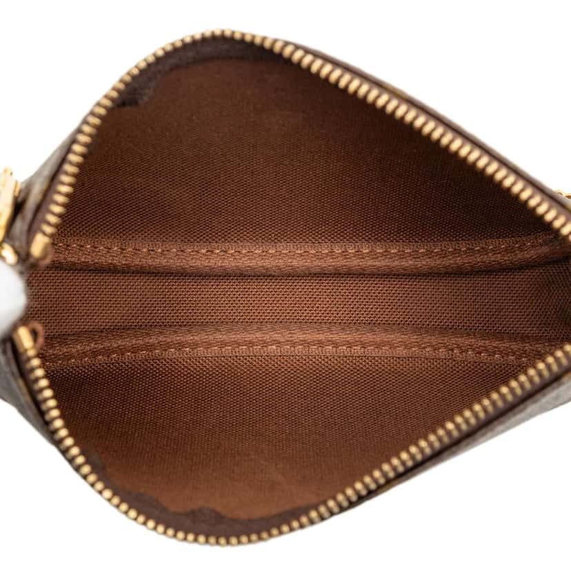 Louis Vuitton Monogram Mini Pochette Accessoires Brown Very good condition - Model View