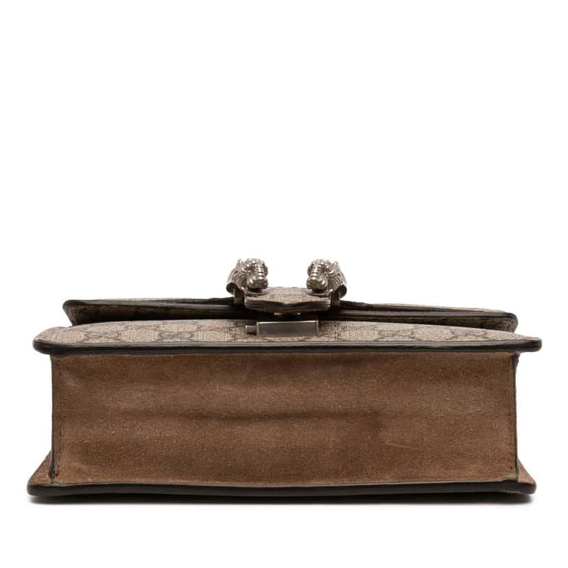 Gucci Small GG Supreme Dionysus Crossbody Brown Canvas Very good condition - Inside View