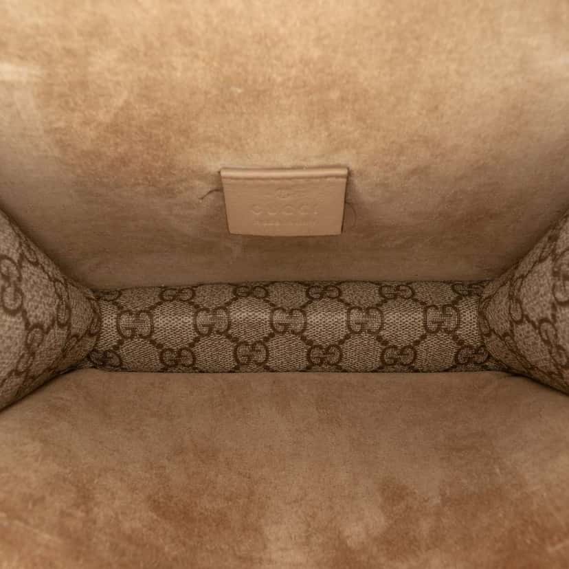 Gucci Small GG Supreme Dionysus Crossbody Brown Canvas Very good condition - Model View