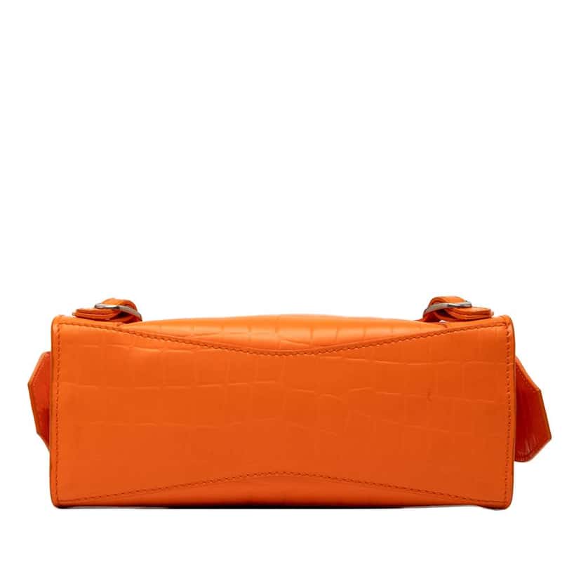 Balenciaga Mini Croc Embossed Calfskin Neo Classic City Orange Leather Very good condition - Inside View