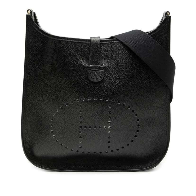 Hermès Clemence Evelyne III 33 Black Leather Good condition - Front View