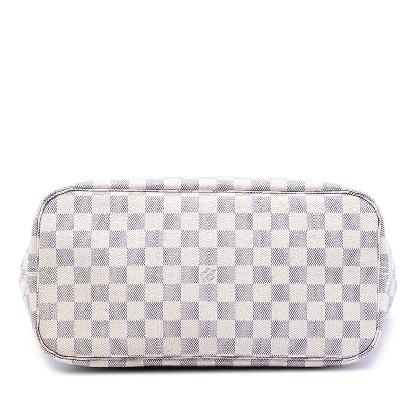 Louis Vuitton Damier Azur Neverfull MM White Very good condition - Inside View