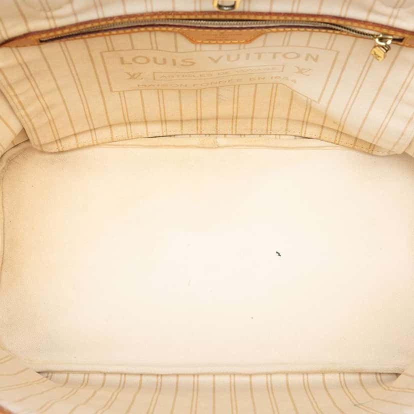 Louis Vuitton Damier Azur Neverfull MM White Very good condition - Model View