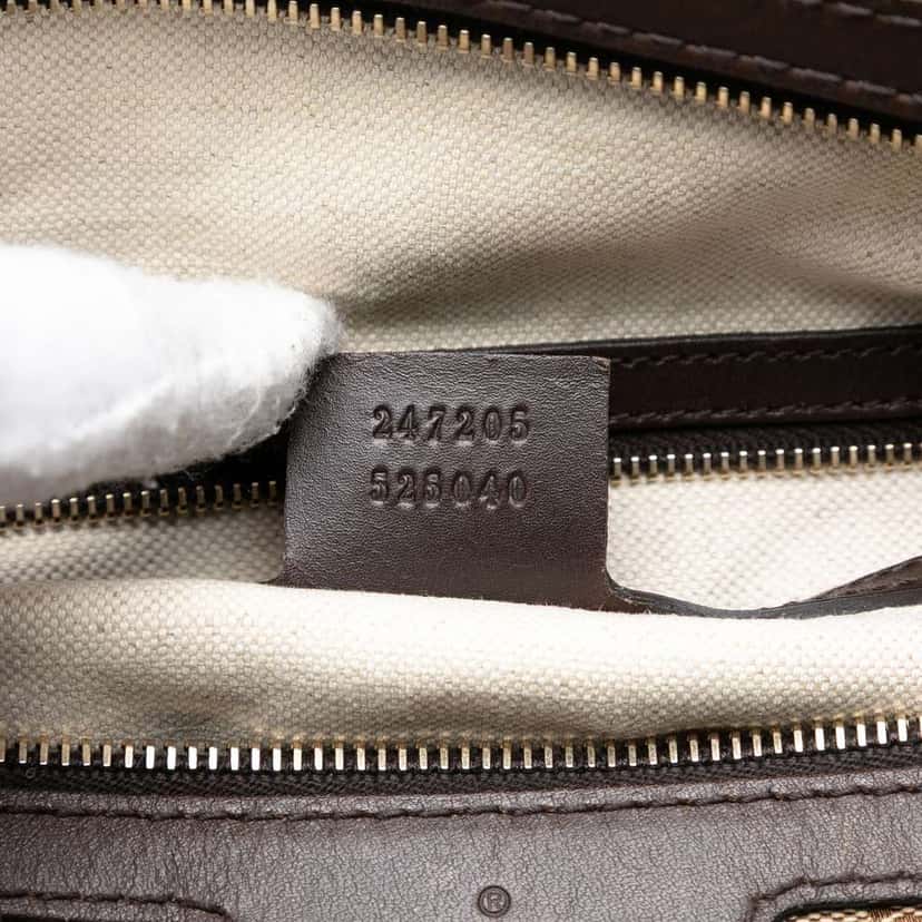 Gucci Medium GG Canvas Joy Boston Bag Brown Canvas Very good condition - Box View