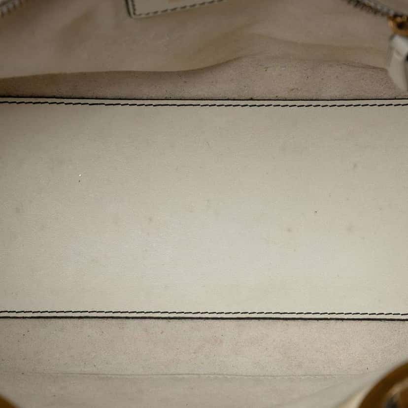 Dior Medium Lambskin Cannage Studded Supple Lady Dior White Leather Very good condition - Model View
