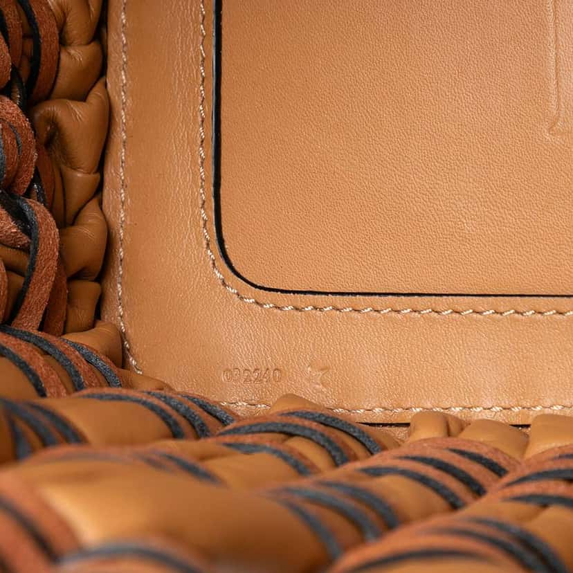 Loewe Small Nappa Tubular Basket Tote Brown Leather Very good condition - Box View