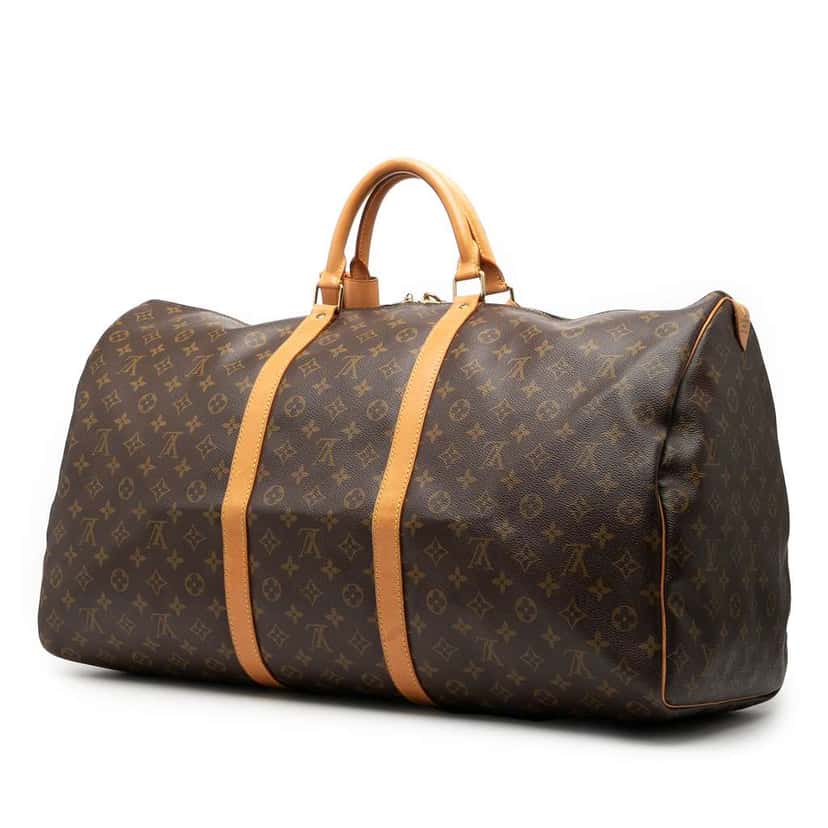 Louis Vuitton Monogram Keepall 60 Brown Good condition - Back View