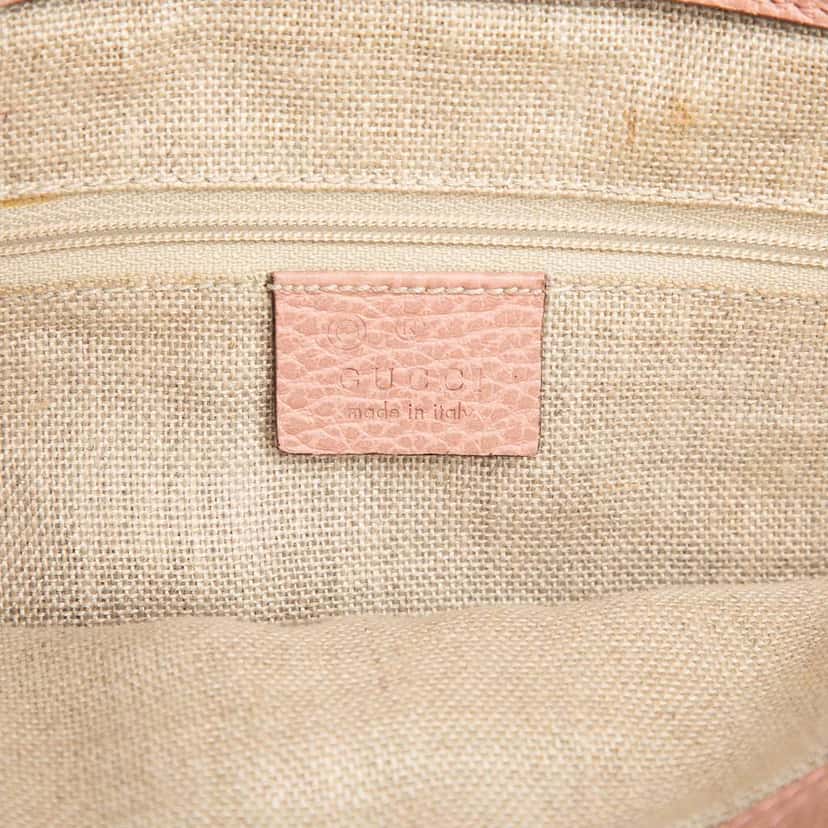 Gucci Leather Bamboo Tassel Satchel Pink Leather Very good condition - Box View