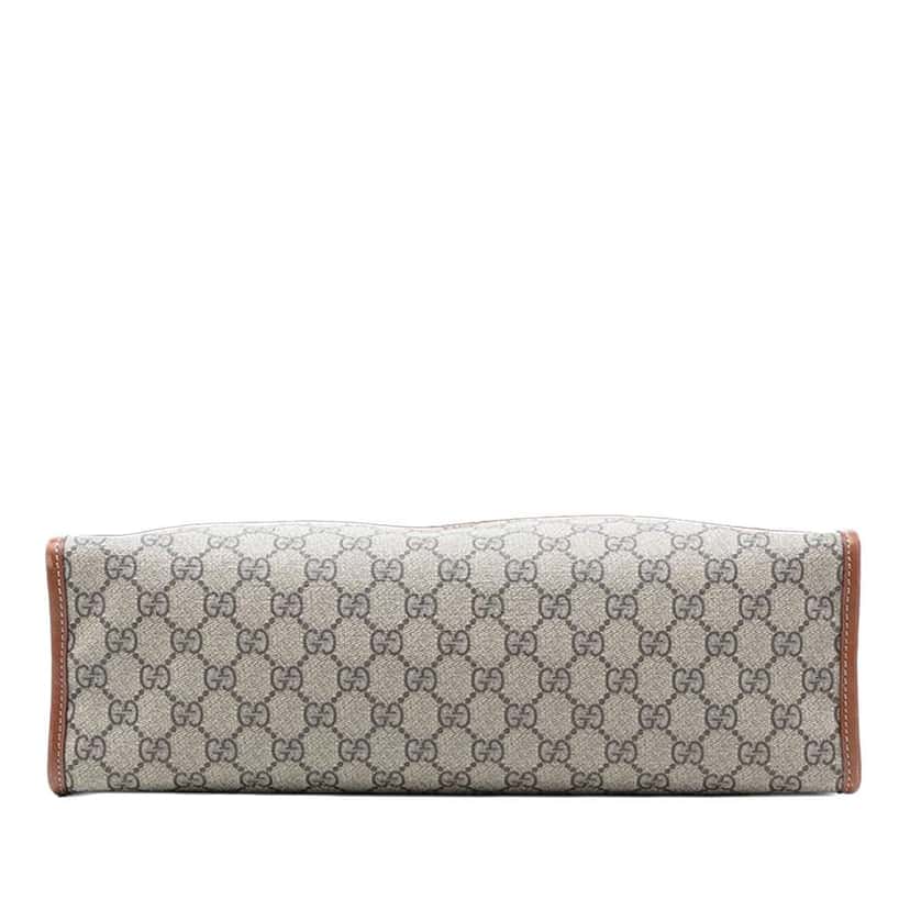 Gucci GG Supreme Web Messenger Bag Brown Canvas Very good condition - Inside View