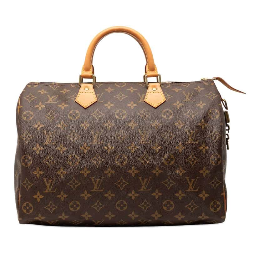 Louis Vuitton Monogram Speedy 35 Brown Good condition - Front View