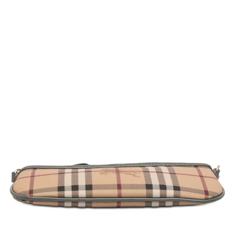 Burberry Haymarket Check Coated Canvas Clara Pochette Brown Canvas Very good condition - Inside View