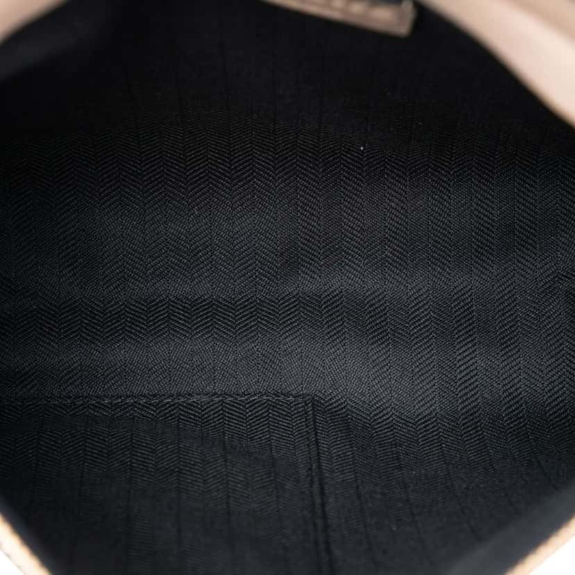 Loewe Perforated Leather Anagram Clutch Brown Leather Very good condition - Model View