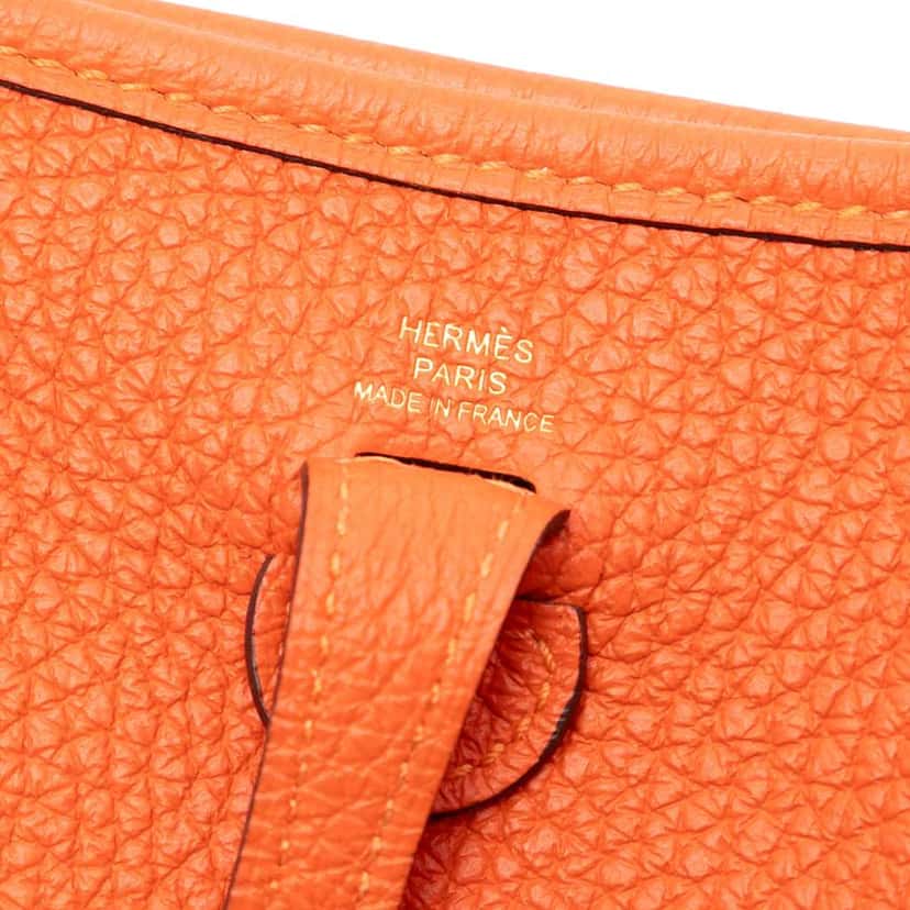 Hermès Clemence Evelyne TPM 16 Orange Leather Good condition - Box View