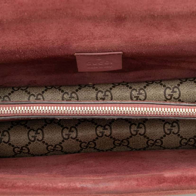 Gucci Small GG Supreme Blooms Dionysus Shoulder Bag Brown Canvas Very good condition - Model View