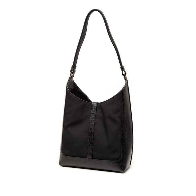 Gucci Canvas Jackie Shoulder Bag Black Canvas Very good condition - Back View