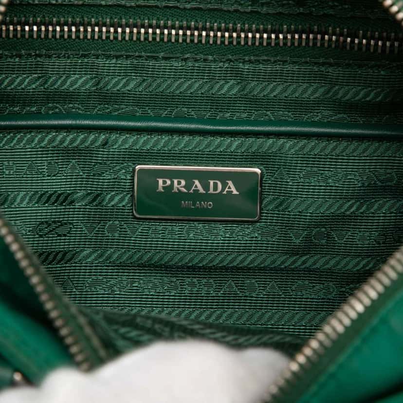 Prada Tessuto Convertible Tote Green Good condition - Box View