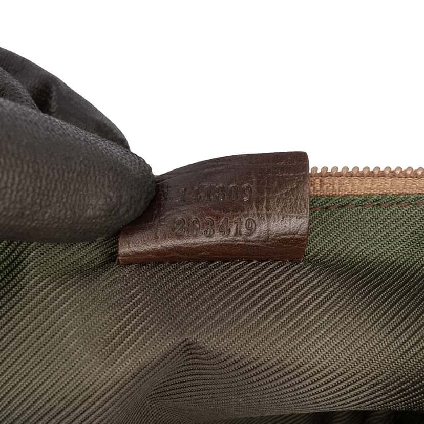 Gucci GG Canvas Web Boat Brown Canvas Good condition - Box View