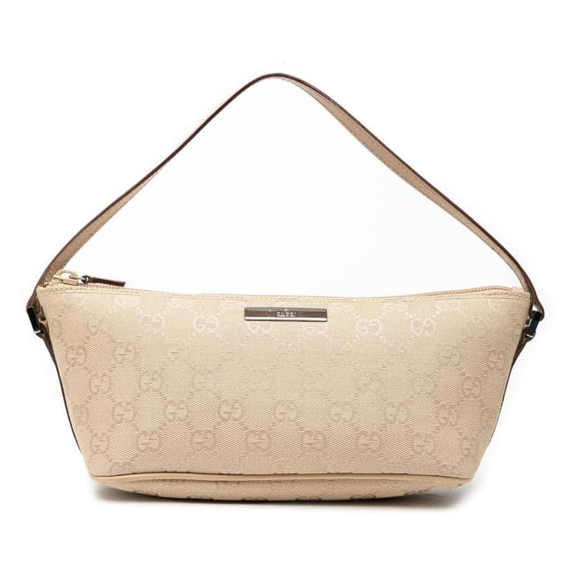 Gucci GG Canvas Boat Brown Canvas Very good condition - Front View