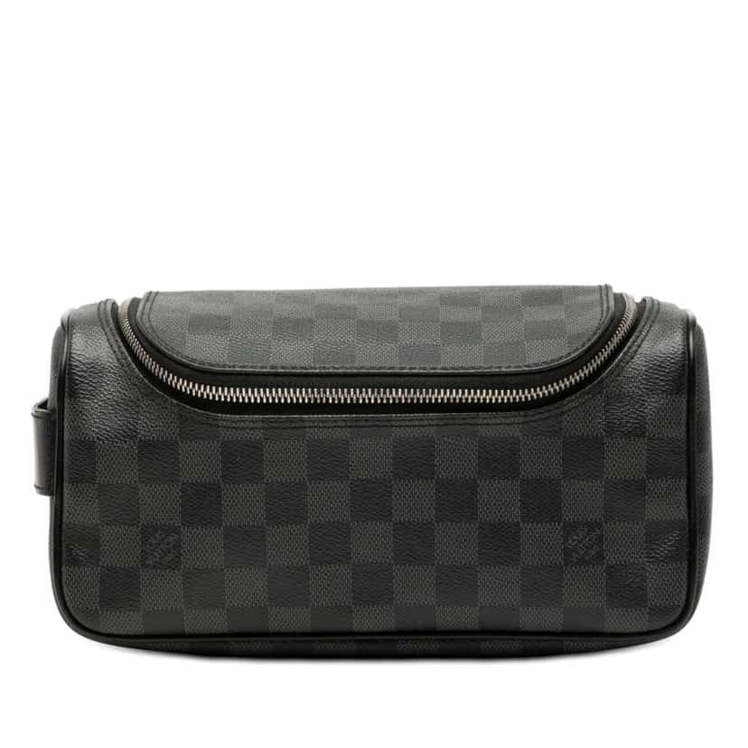 Louis Vuitton Damier Graphite Toiletry Pouch Black Good condition - Front View