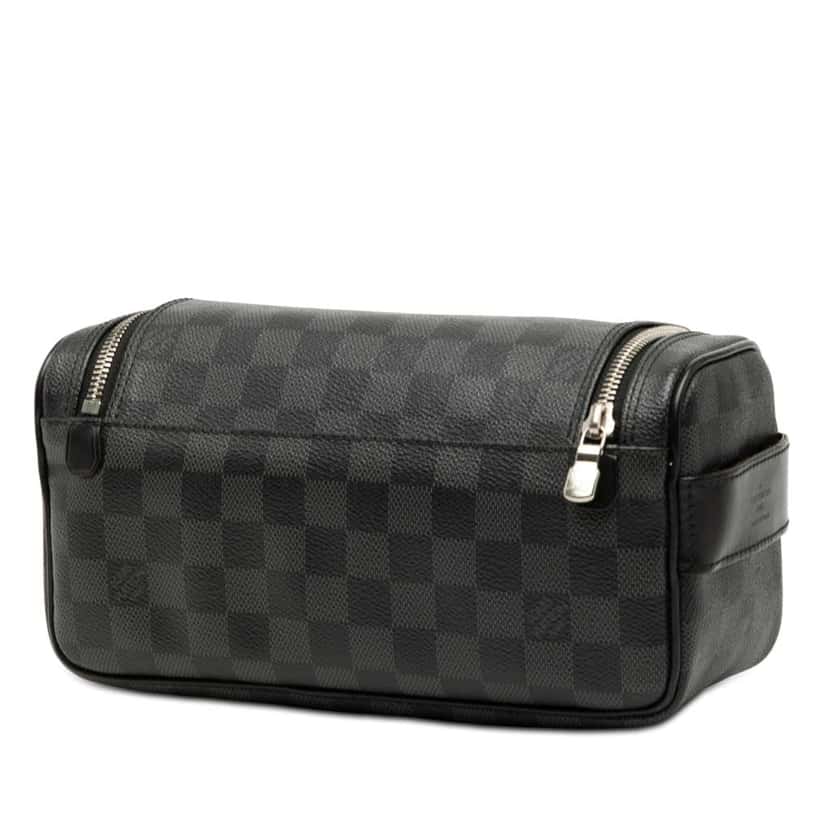 Louis Vuitton Damier Graphite Toiletry Pouch Black Good condition - Back View