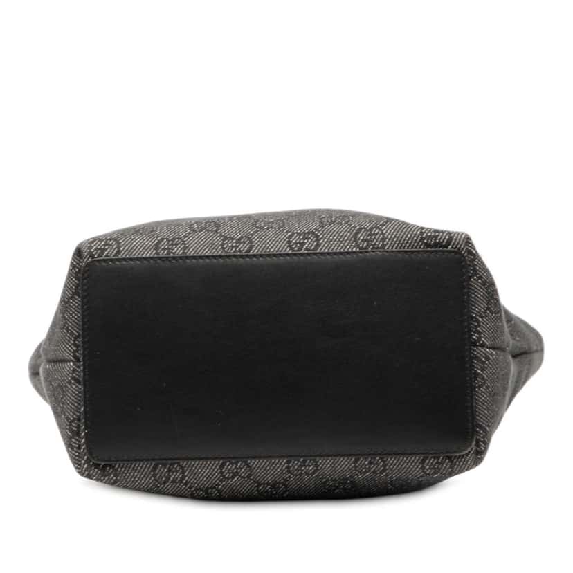 Gucci GG Denim  Shoulder Bag Grey Denim Good condition - Inside View